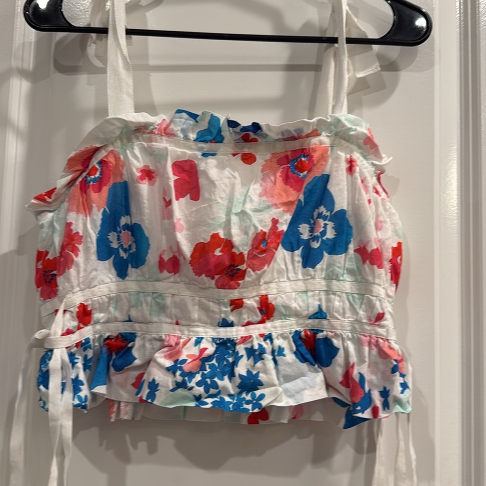 🌸Peter Som 🌸 Smocked Floral Crop🌸